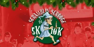 Scramblin Scrooge 5k Run event logo
